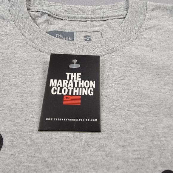 The Marathon Clothing Shirt Mens Small Gray Crenshaw Script Graphic TMC Crewneck - Picture 4 of 9